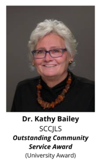 Dr. Kathleen Bailey - Outstanding Community Service Award 2026 Recipient